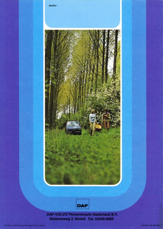Daf 46 Berline (sedan) + Break (stationcar) - Brochure (retour)